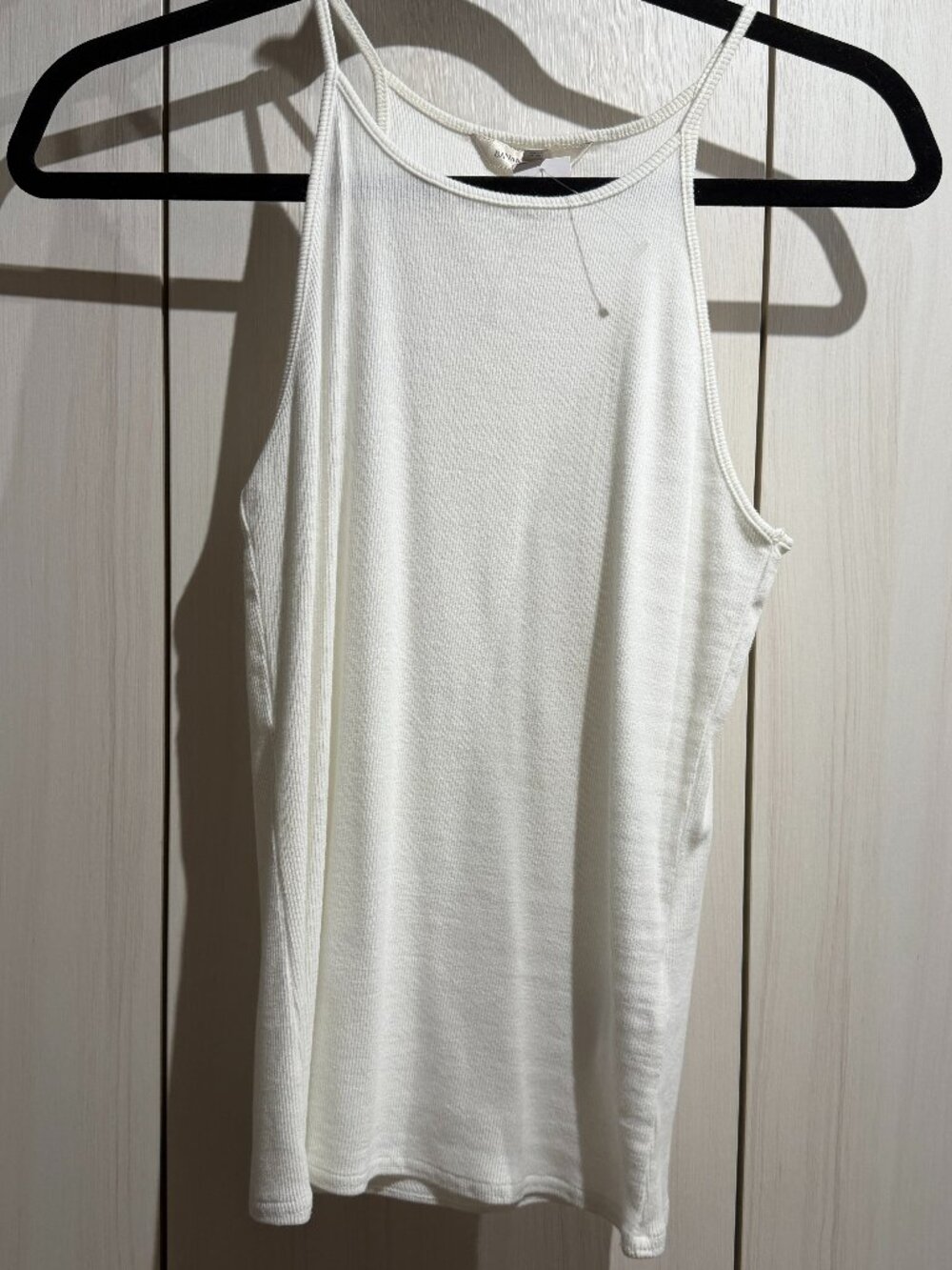 BNWT Banana Republic White Ribbed Tank XS